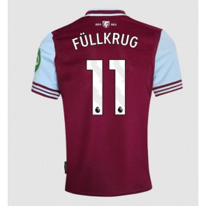 Billiga West Ham United Niclas Fullkrug #11 Hemmatröja 2024-25 Kortärmad